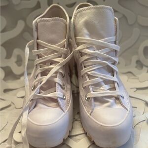 Converse White High-Top Canvas Sneakers